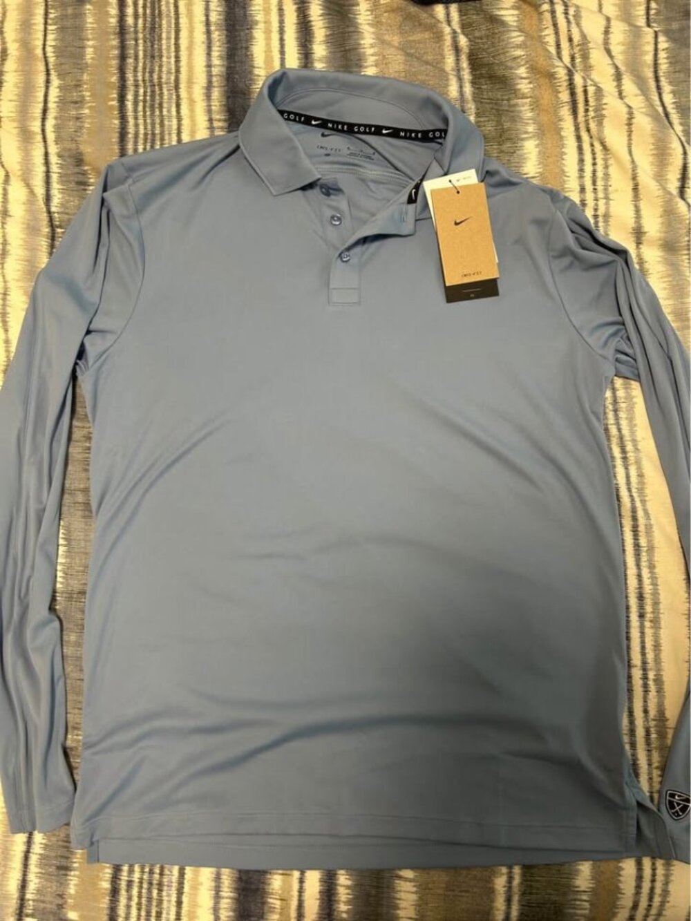 Nike Golf Dri-FIT Long Sleeve Polo - Size Medium